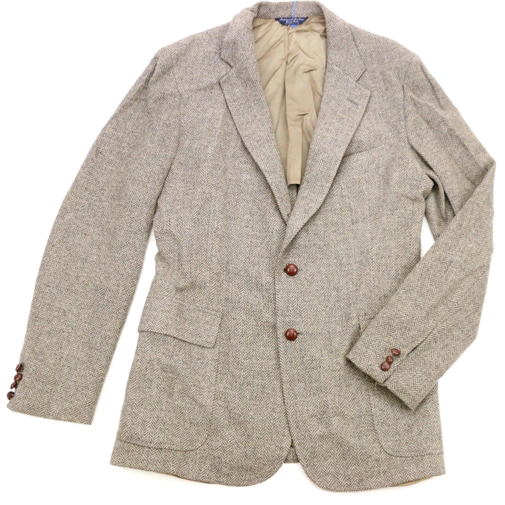 VINTAGE Harris & Frank Cricketeer Tan Wool Blazer